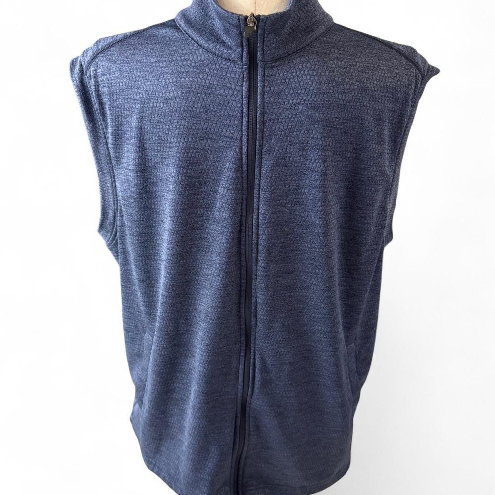 PGA Tour XL Men's Blue Full-Zip Sweater Vest